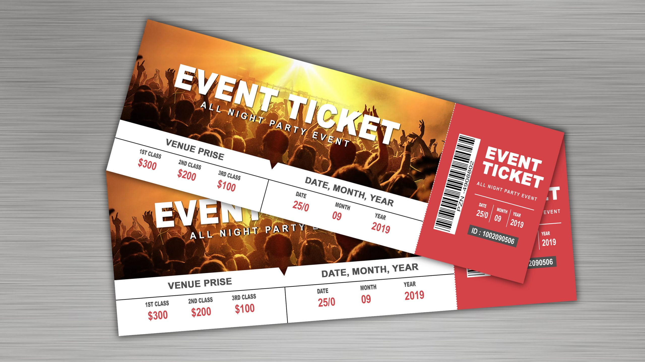 Event Ticket Template Event Ticket Template