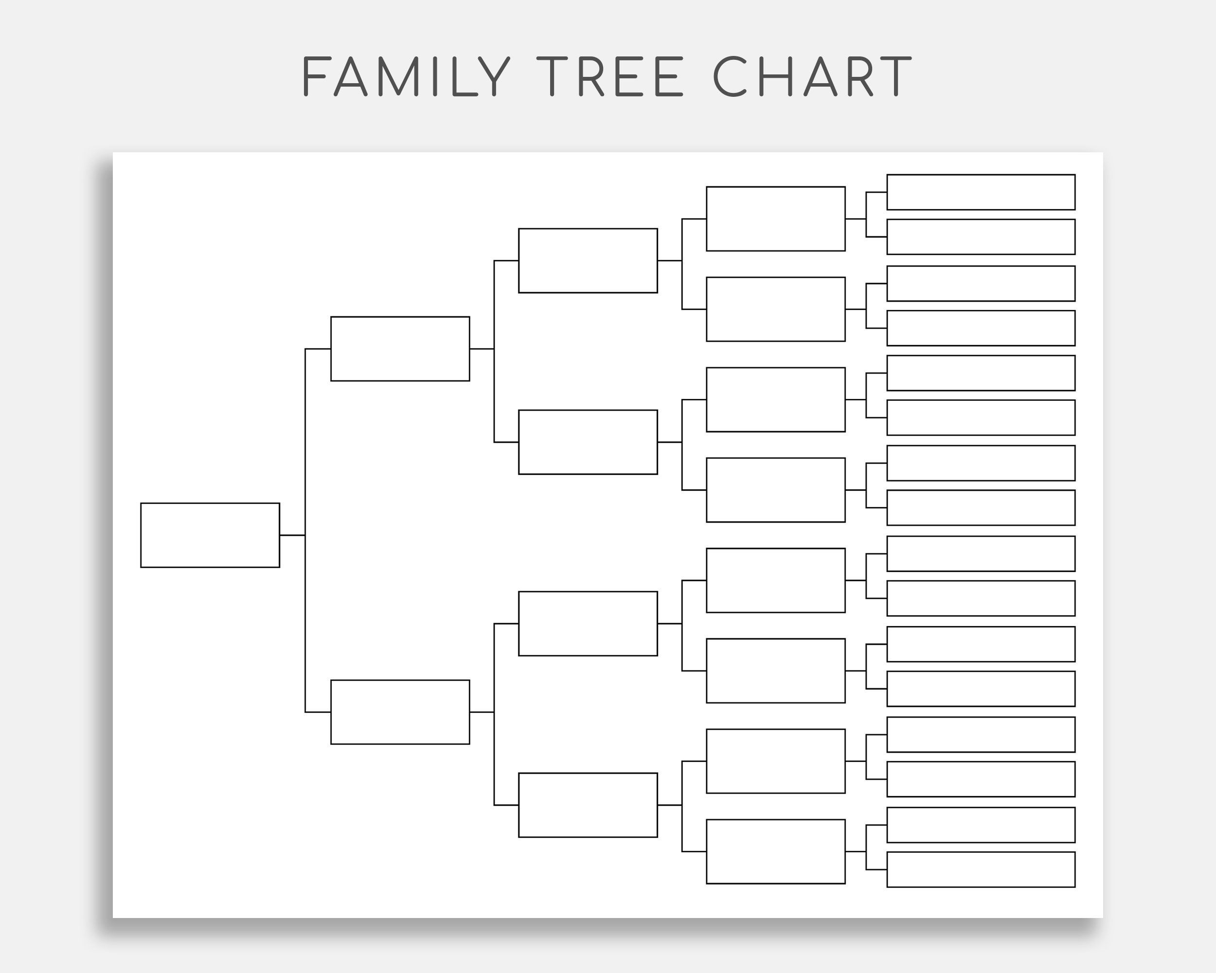 Example of Family Tree Chart Template Example of Family Tree Chart Template
