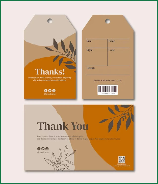 Example of Gift Tag Template