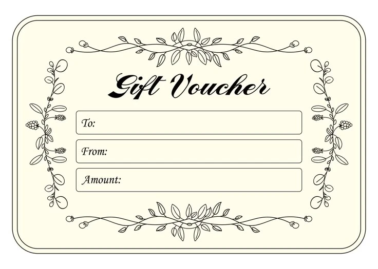 Example of Gift Voucher Template