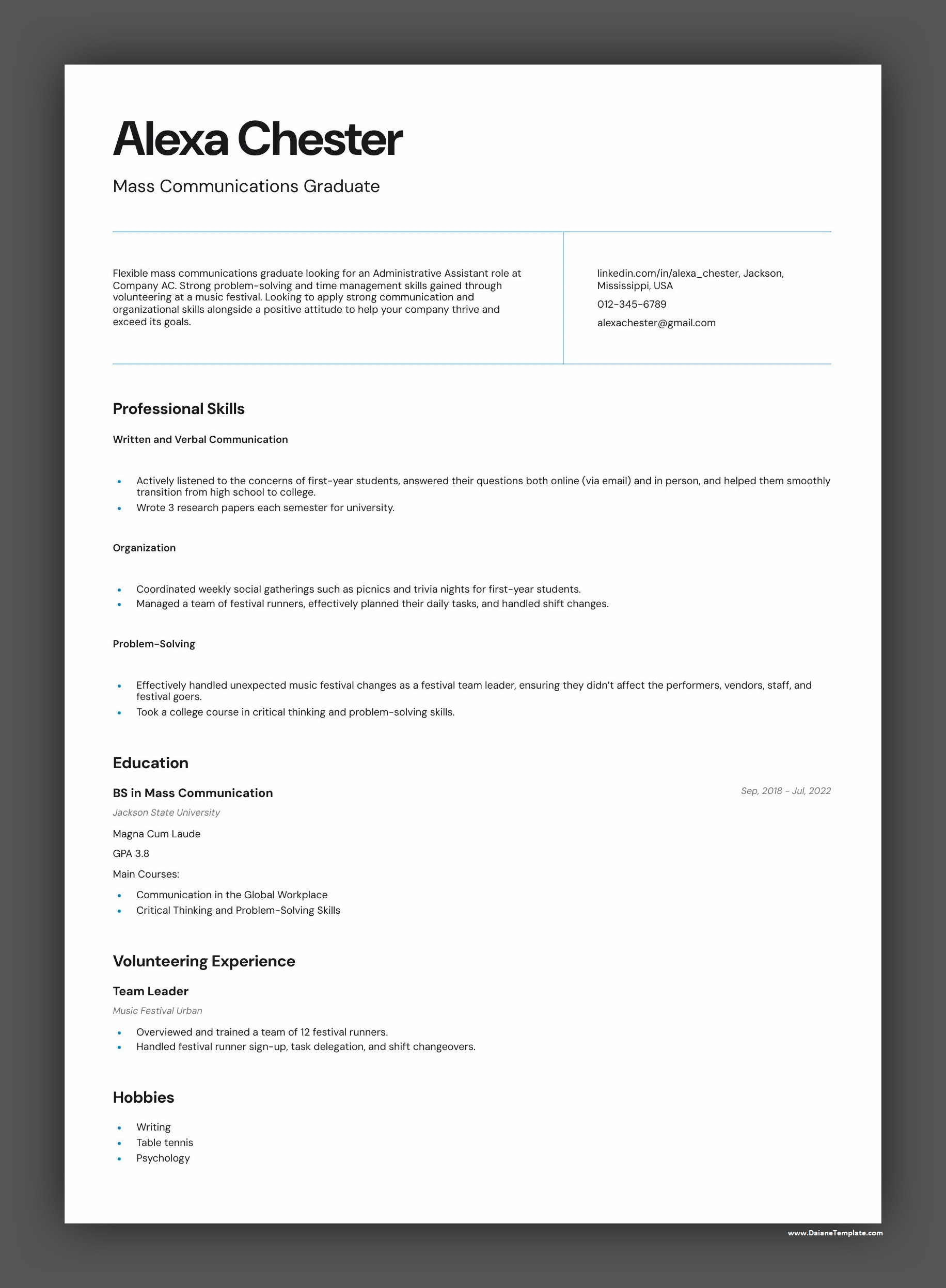 Functional Resume Template Functional Resume Template