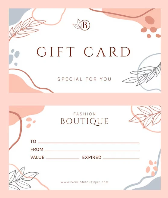 Gift Card Template