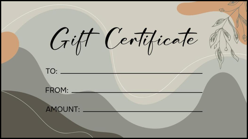 Gift Certificate Template Sample Gift Certificate Template Sample