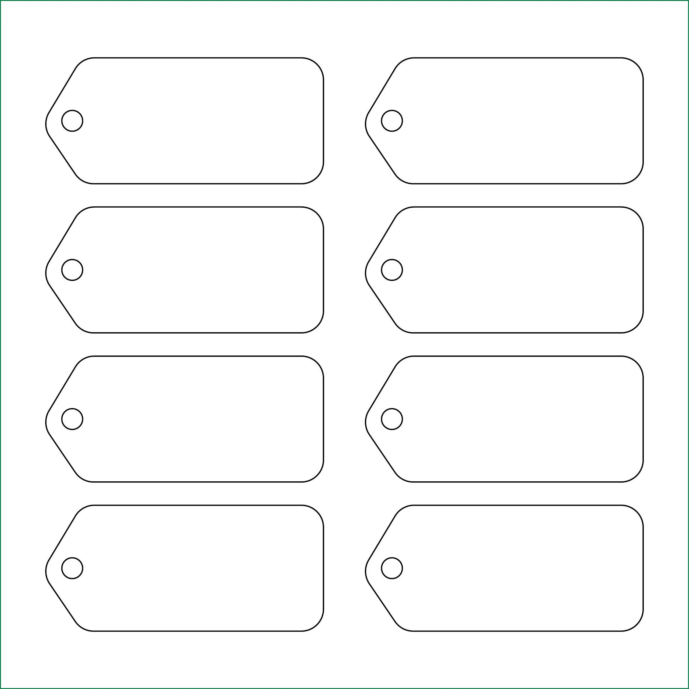 Gift Tag Template Example