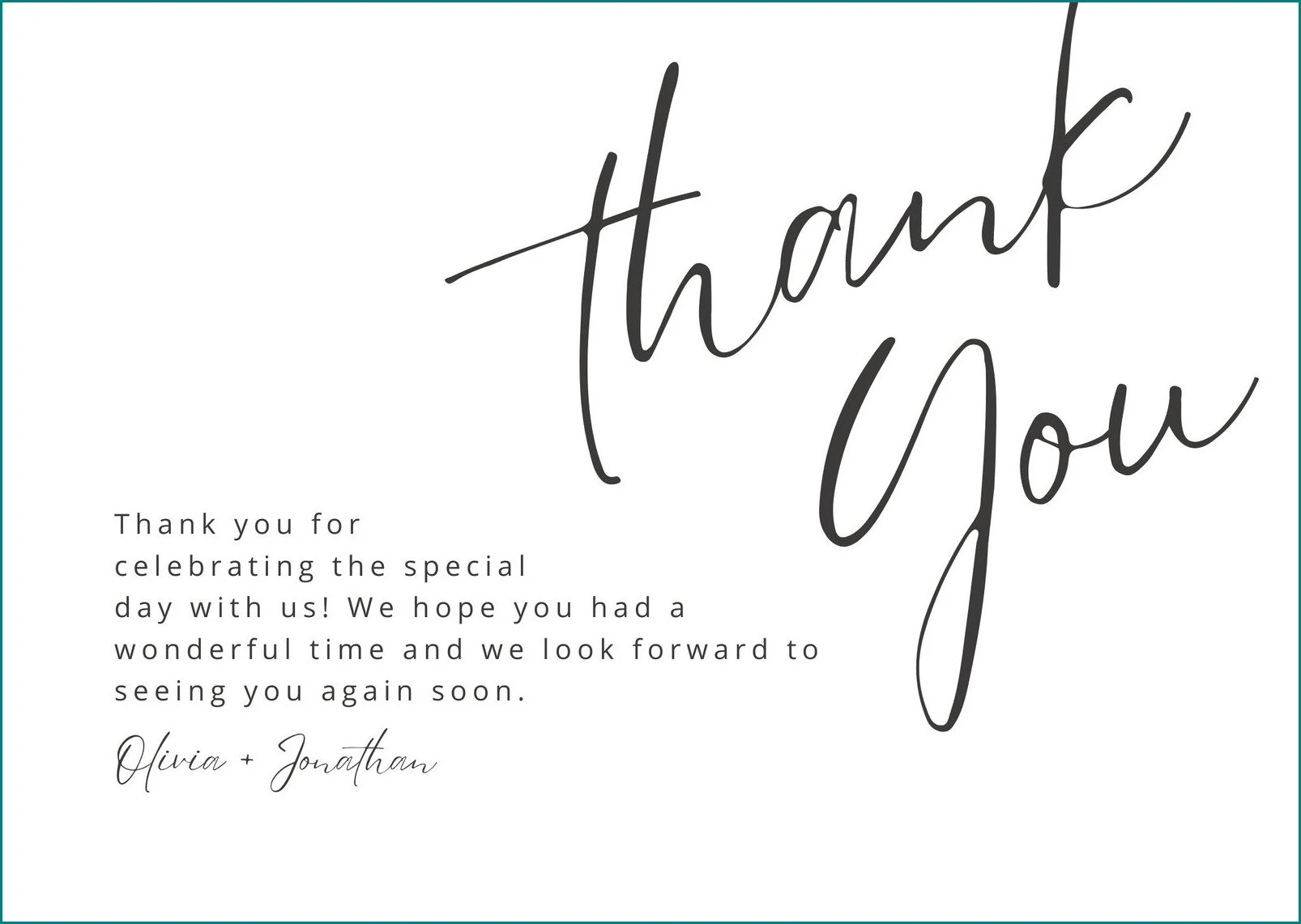 Gift Thank You Note Template