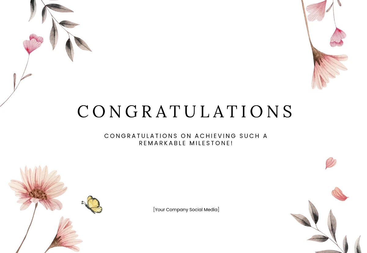 Greeting Card Template Example