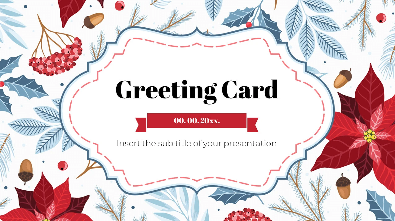 Greeting Card Template Sample