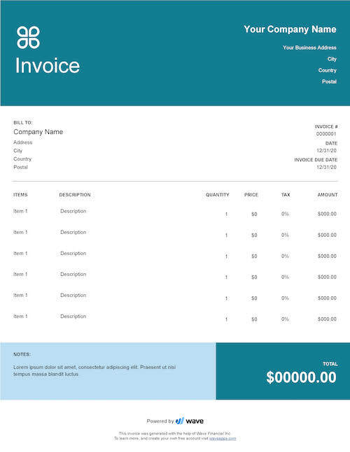 Itemized Invoice Template Sample Itemized Invoice Template Sample