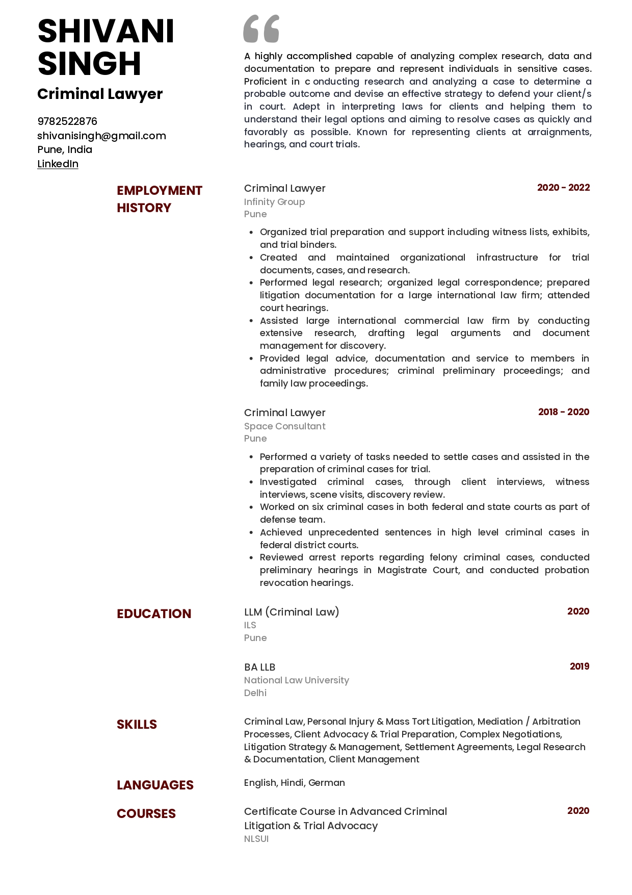 Lawyer Resume Template Sample Lawyer Resume Template Sample