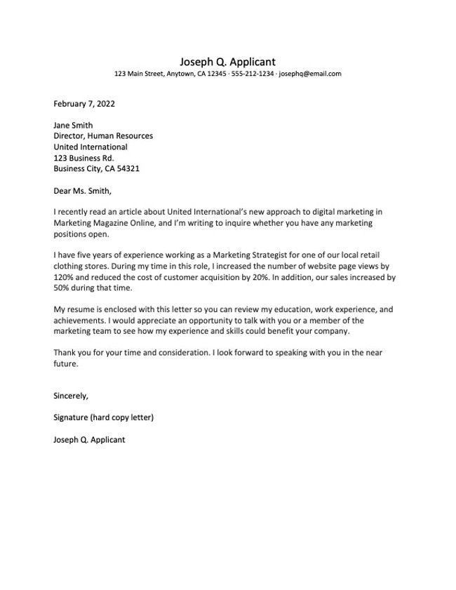 Letter of Interest for a Job Template Sample Letter of Interest for a Job Template Sample