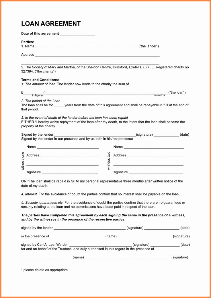 Loan Contract Between Friends Example Loan Contract Between Friends Example