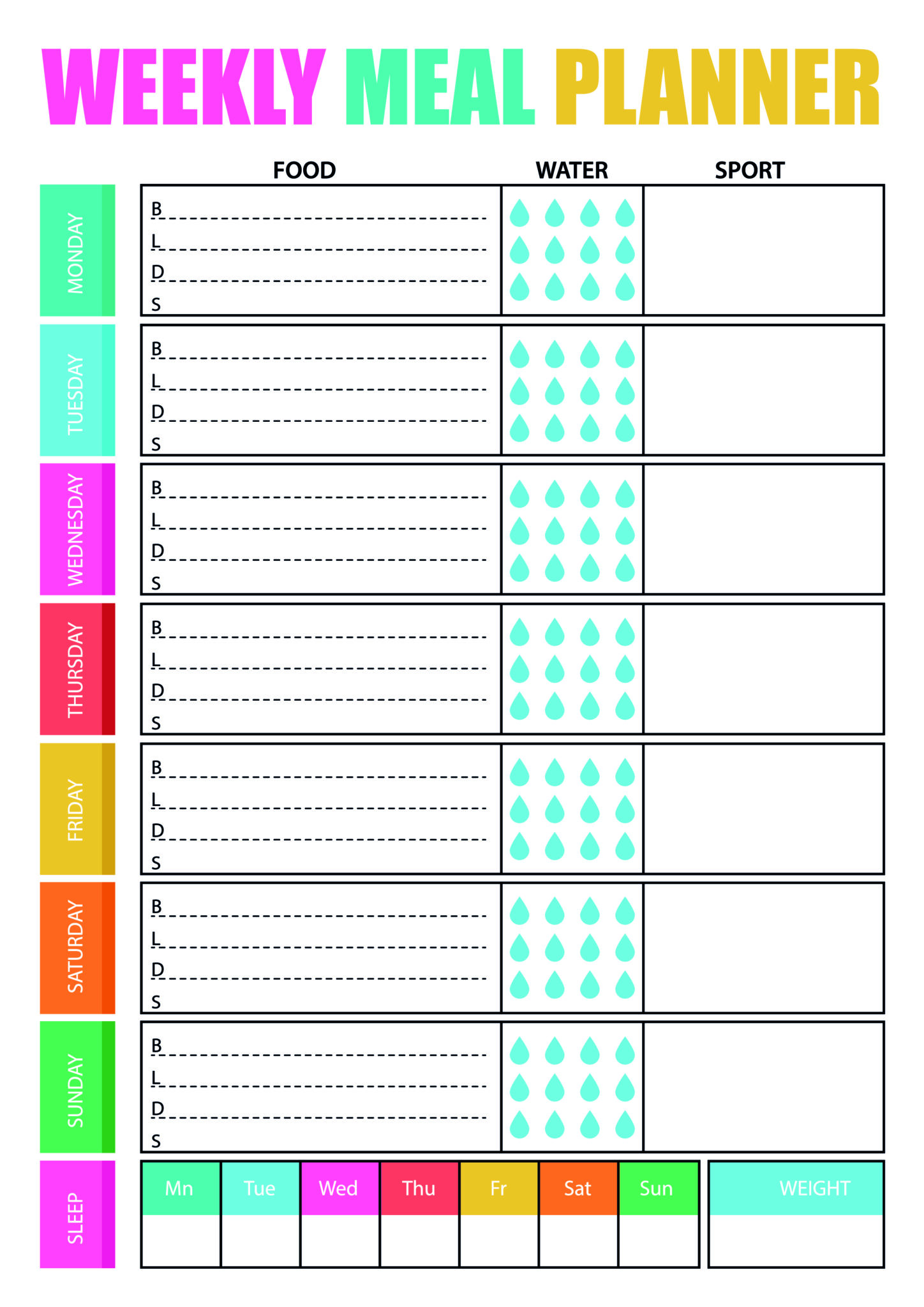 Meal Plan Template Meal Plan Template