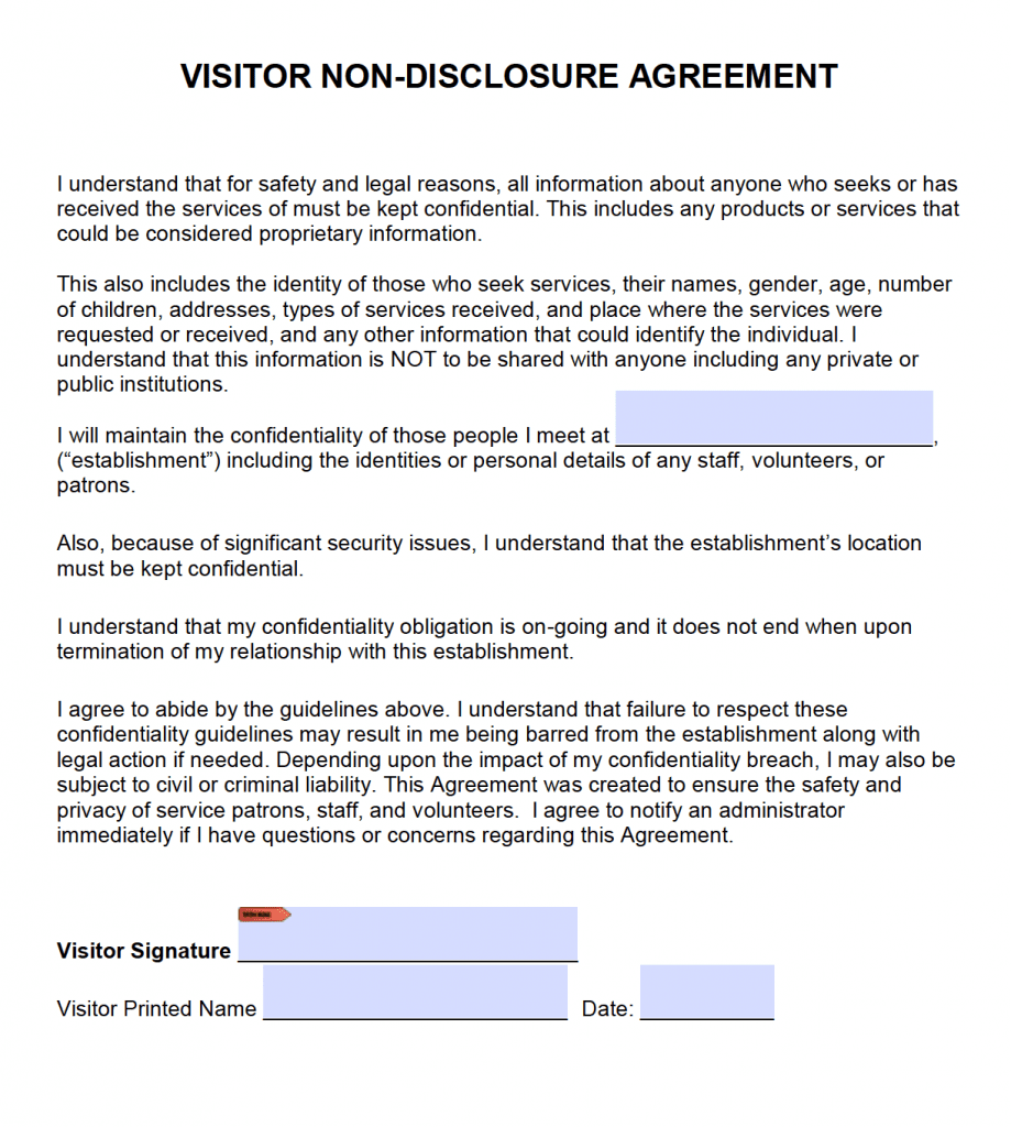 NDA Disclosure Agreement Template NDA Disclosure Agreement Template