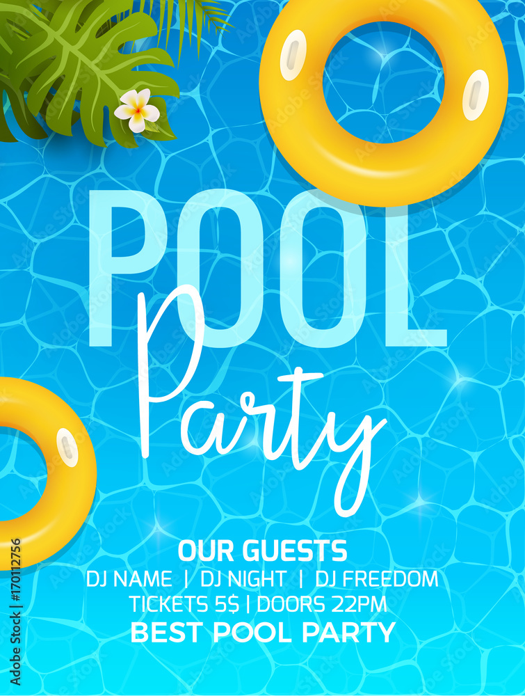 Pool Party Invitation Template Sample Pool Party Invitation Template Sample
