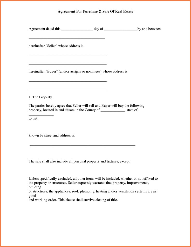 Sample Land Purchase Agreement Template Sample Land Purchase Agreement Template