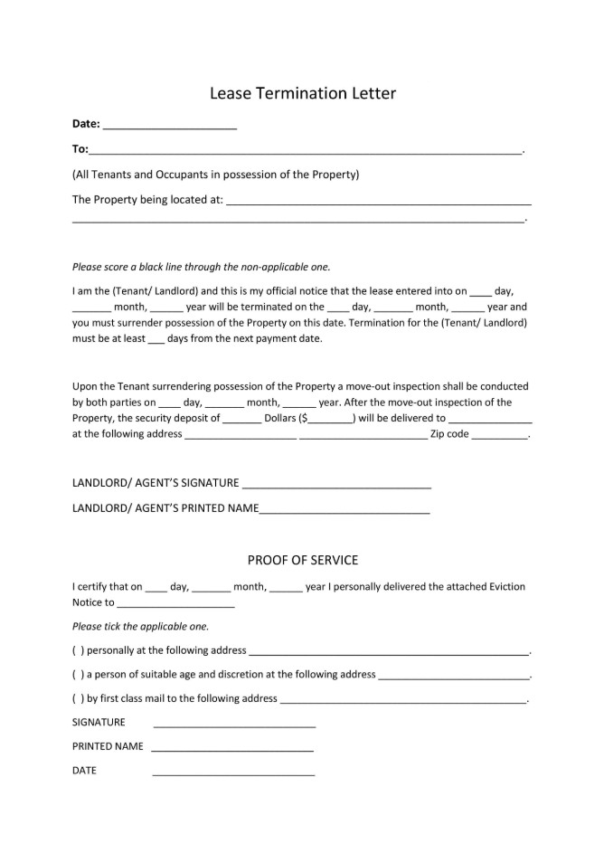Sample Lease Agreement Termination Template Sample Lease Agreement Termination Template