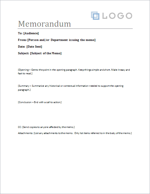 Sample Memorandum Template Sample Memorandum Template