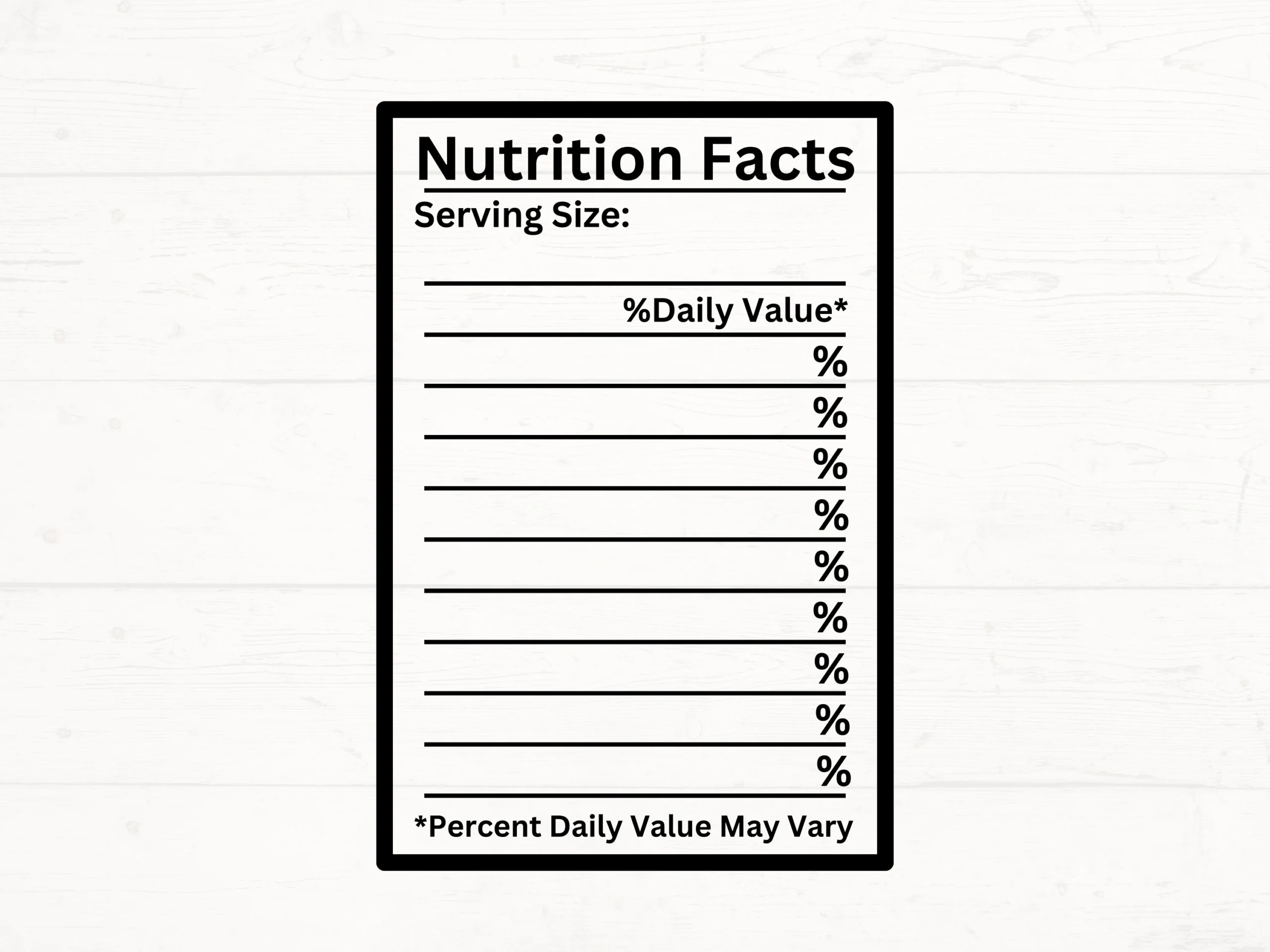 Sample Nutrition Chart Template Sample Nutrition Chart Template