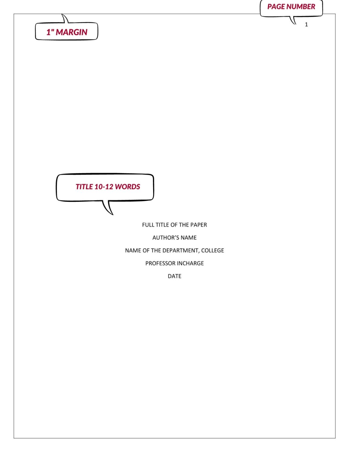 Paper Template Example APA Research Paper Template (Word)