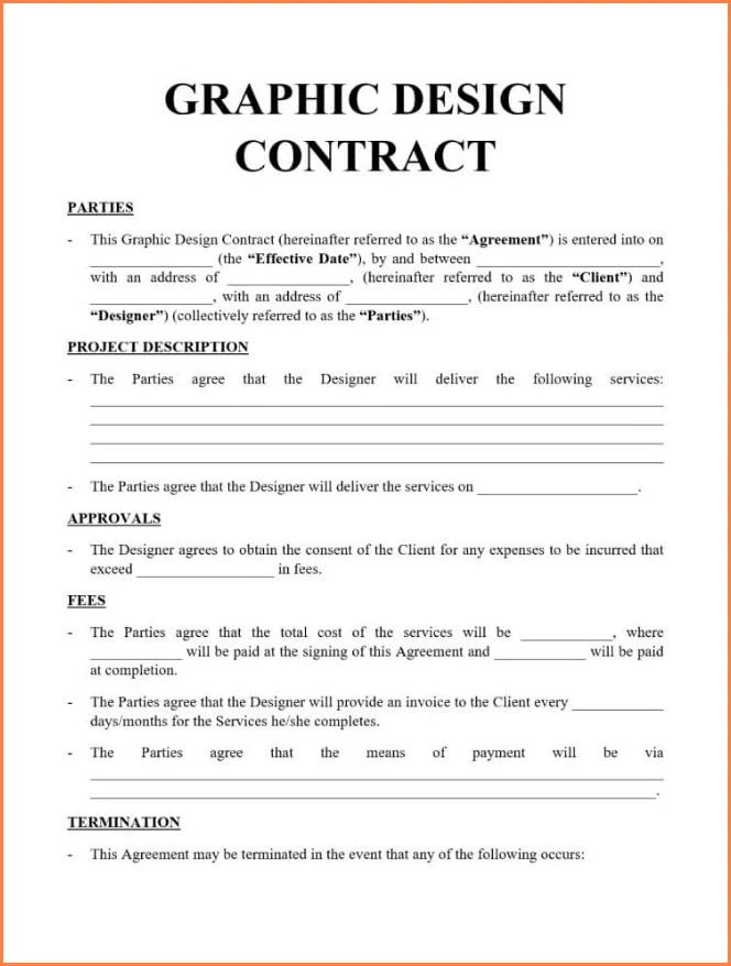 Sample of Freelance Graphic Design Contract Template