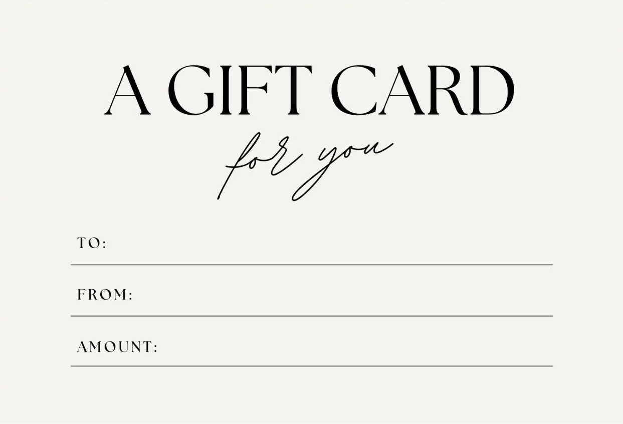 Sample of Gift Card Template