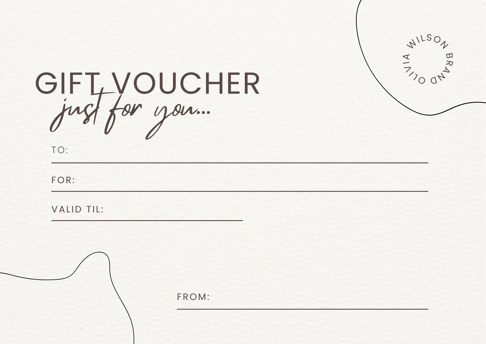 Sample of Gift Voucher Template