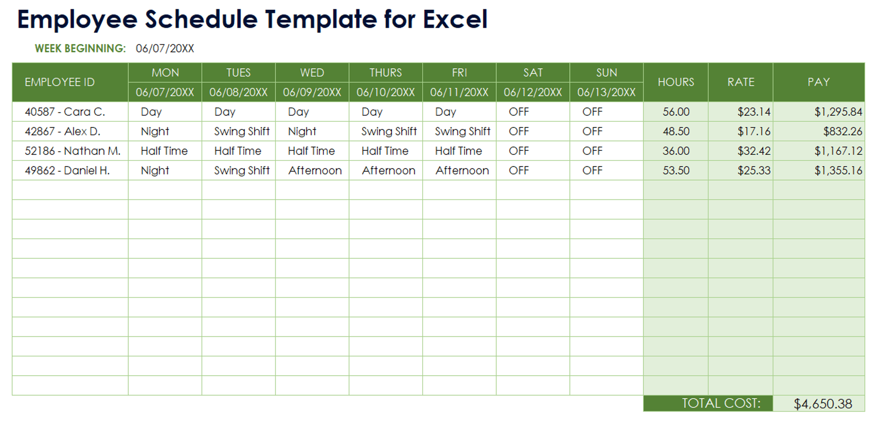 blank monthly employee schedule template blank monthly employee schedule template