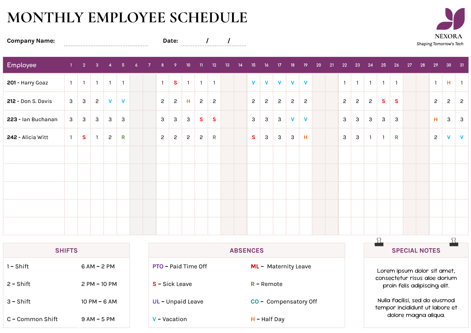 blank monthly work schedules printable blank monthly work schedules printable