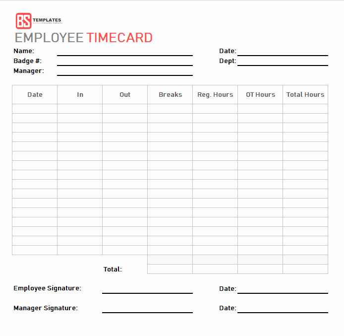 employee time card template pdf employee time card template pdf