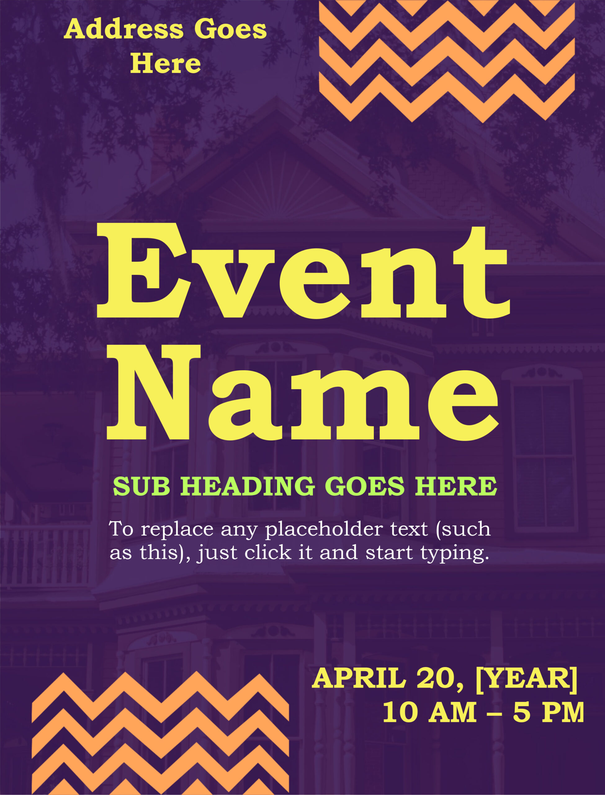 event flyer template word event flyer template word