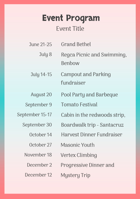 event program template free download
