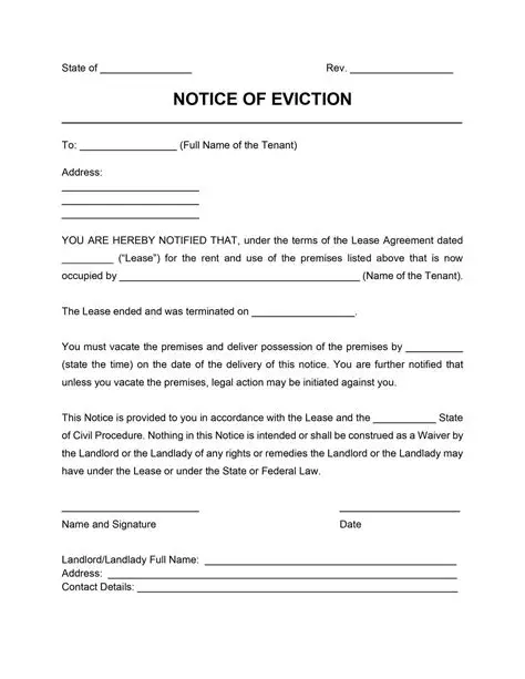 eviction notice template pdf eviction notice template pdf