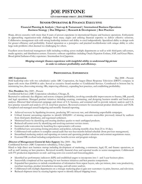 executive resume templates free executive resume templates free