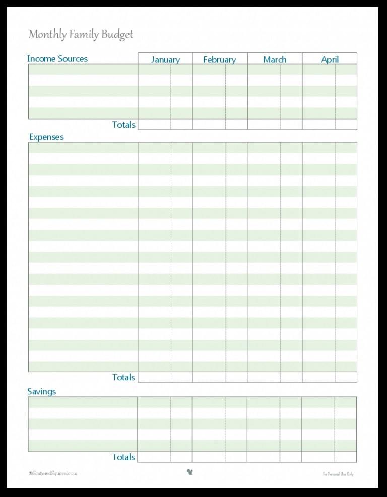 free basic family budget planner free basic family budget planner