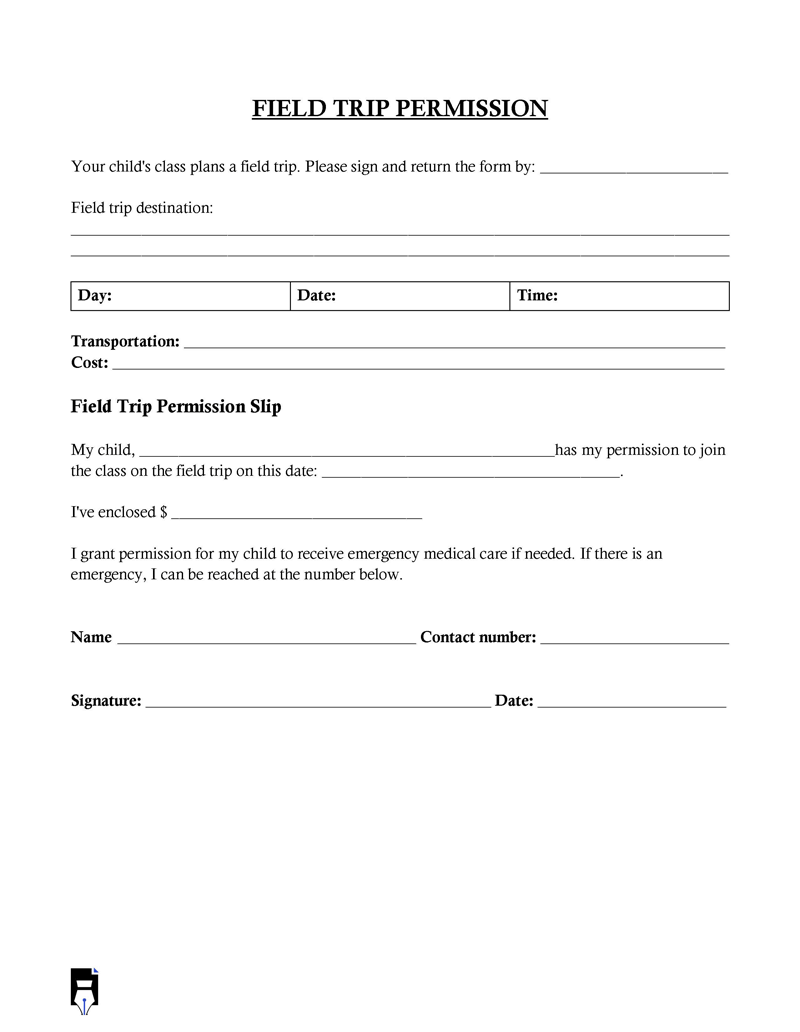 free printable field trip consent form free printable field trip consent form