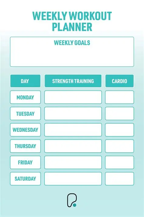 free printable workout planner template free printable workout planner template