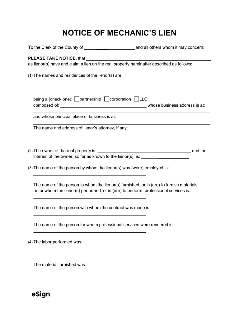 illinois mechanics lien form illinois mechanics lien form
