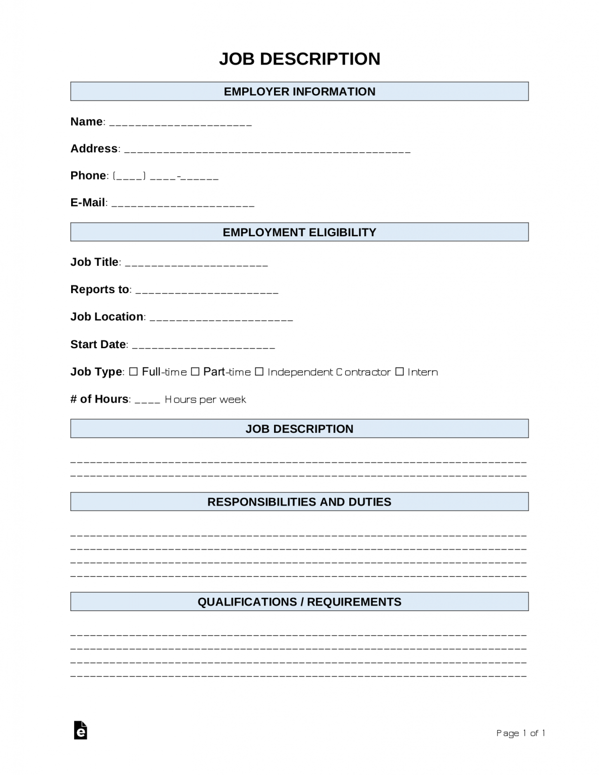 job profile template free download job profile template free download
