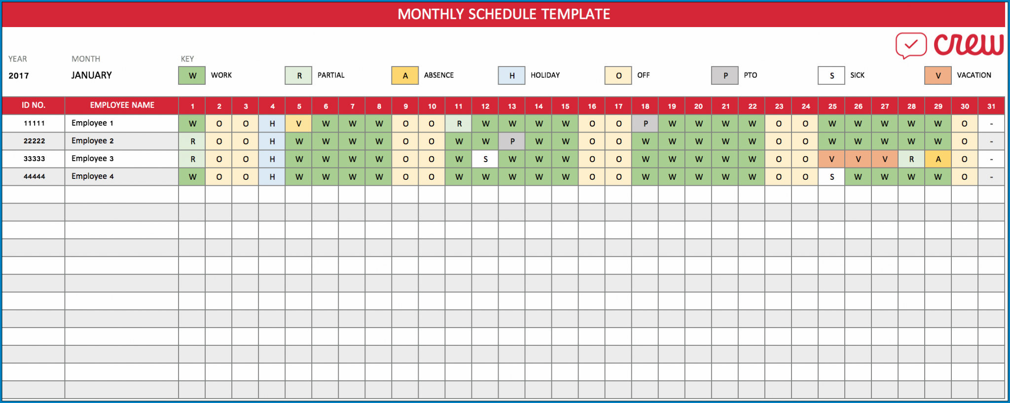 monthly employee schedule template word monthly employee schedule template word