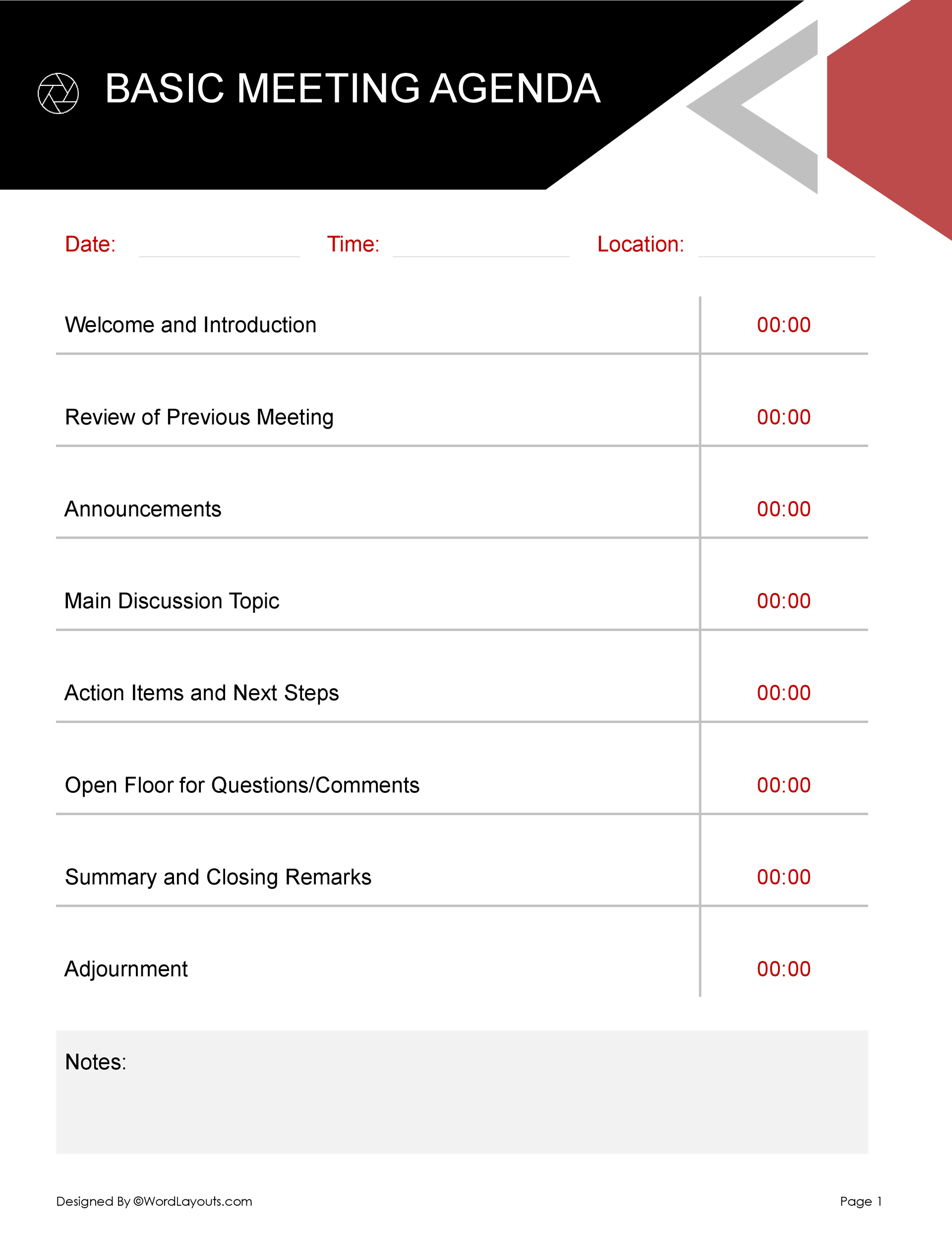 schedule for meeting schedule for meeting