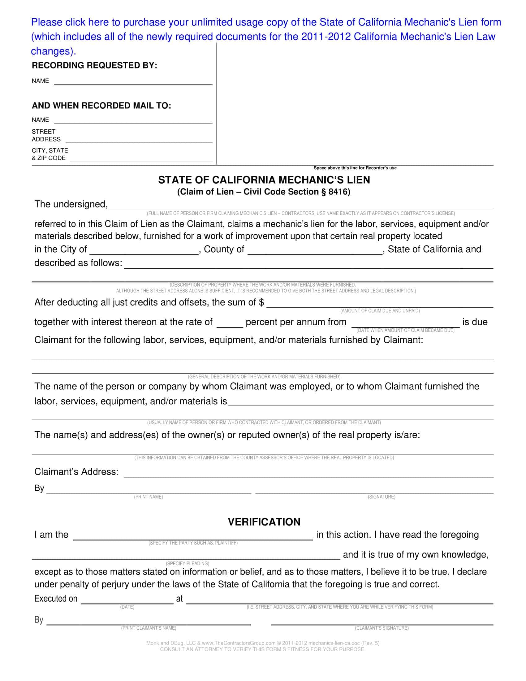 texas mechanic's lien form printable texas mechanic's lien form printable